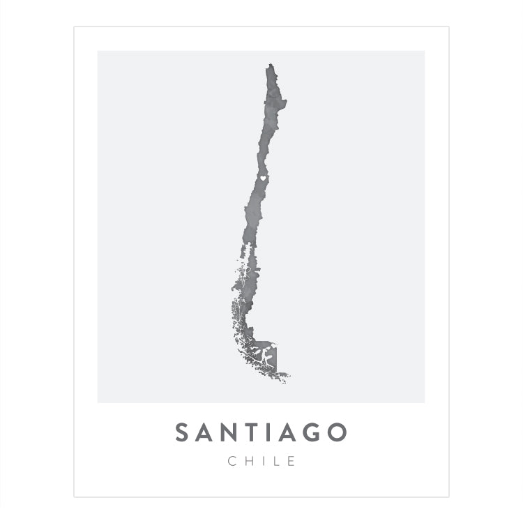 Santiago, Chile Map | Backstory Map Co.