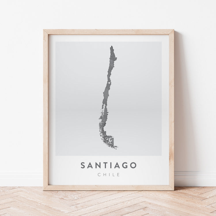 Santiago, Chile Map | Backstory Map Co.