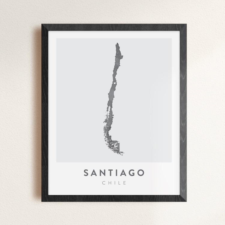 Santiago, Chile Map | Backstory Map Co.