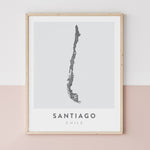 Load image into Gallery viewer, Santiago, Chile Map | Backstory Map Co.
