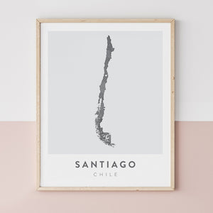 Santiago, Chile Map | Backstory Map Co.