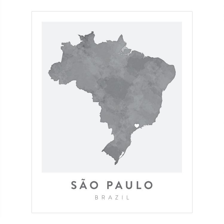 São Paulo, Brazil Map | Backstory Map Co.