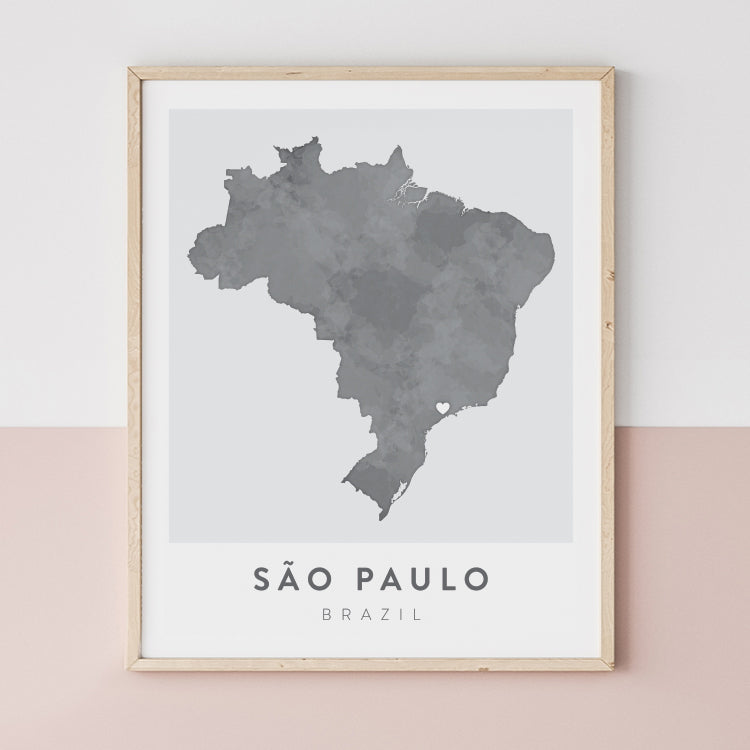 São Paulo, Brazil Map | Backstory Map Co.