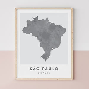 São Paulo, Brazil Map | Backstory Map Co.