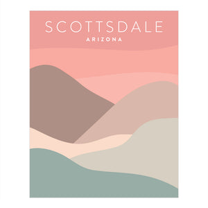 Scottsdale Minimalist Poster | Backstory Map Co.