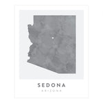 Load image into Gallery viewer, Sedona, Arizona Map | Backstory Map Co.
