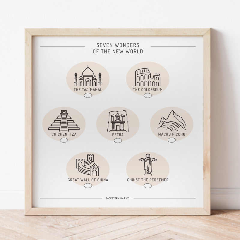 7 wonders of the world poster