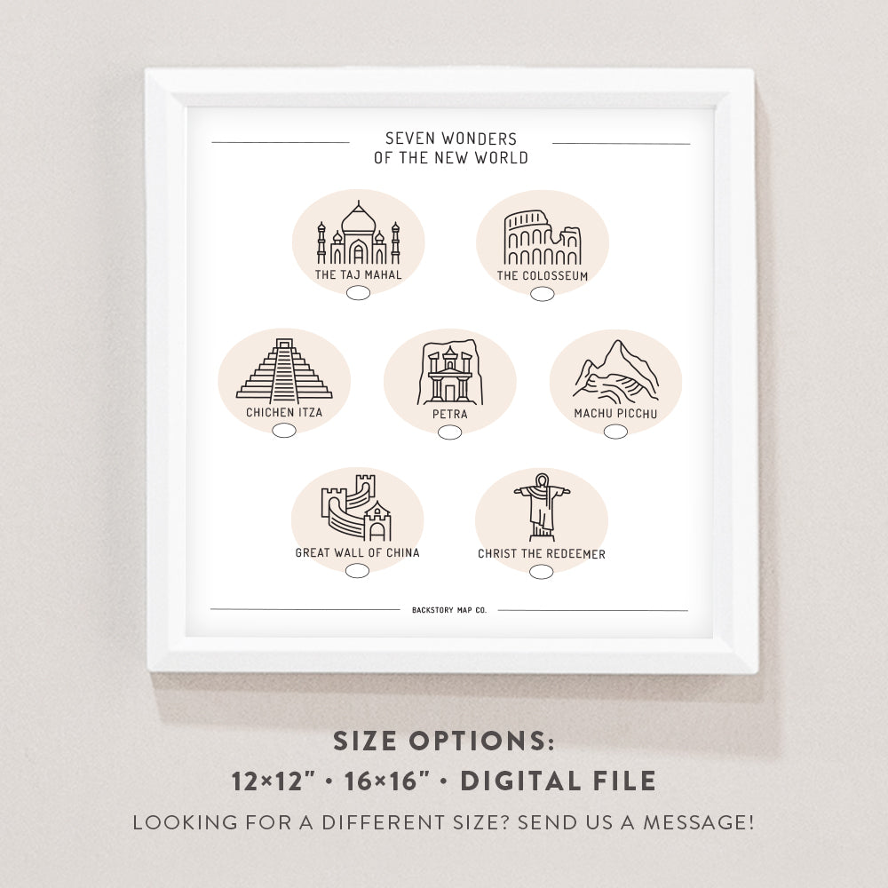 travel bucket list poster