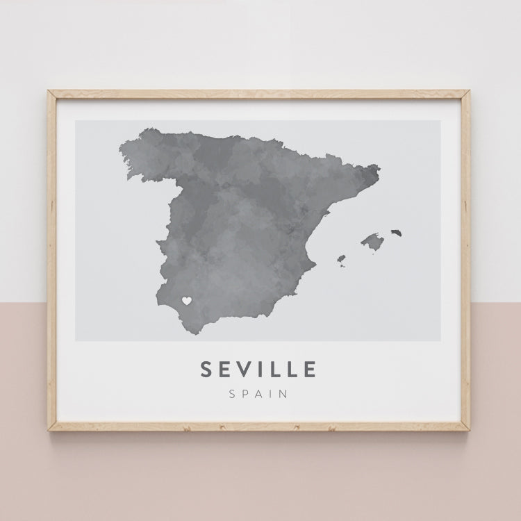 Seville, Spain Map | Backstory Map Co.