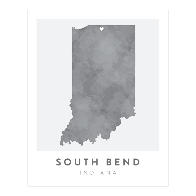 South Bend, Indiana Map | Backstory Map Co.
