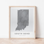 Load image into Gallery viewer, South Bend, Indiana Map | Backstory Map Co.
