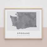 Load image into Gallery viewer, Spokane, Washington Map | Backstory Map Co.
