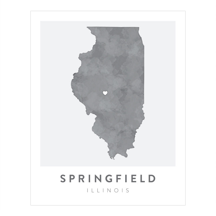 Springfield, Illinois Map | Backstory Map Co.