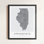 Load image into Gallery viewer, Springfield, Illinois Map | Backstory Map Co.
