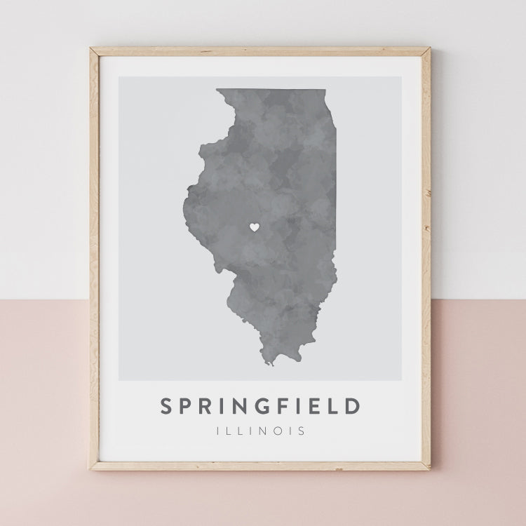 Springfield, Illinois Map | Backstory Map Co.