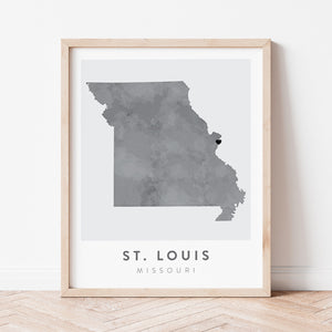 st louis missouri map
