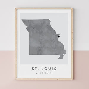 St. Louis, Missouri Map | Backstory Map Co.