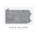 Load image into Gallery viewer, State College, Pennsylvania Map | Backstory Map Co.
