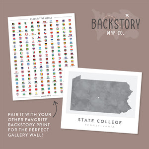 state college wall art