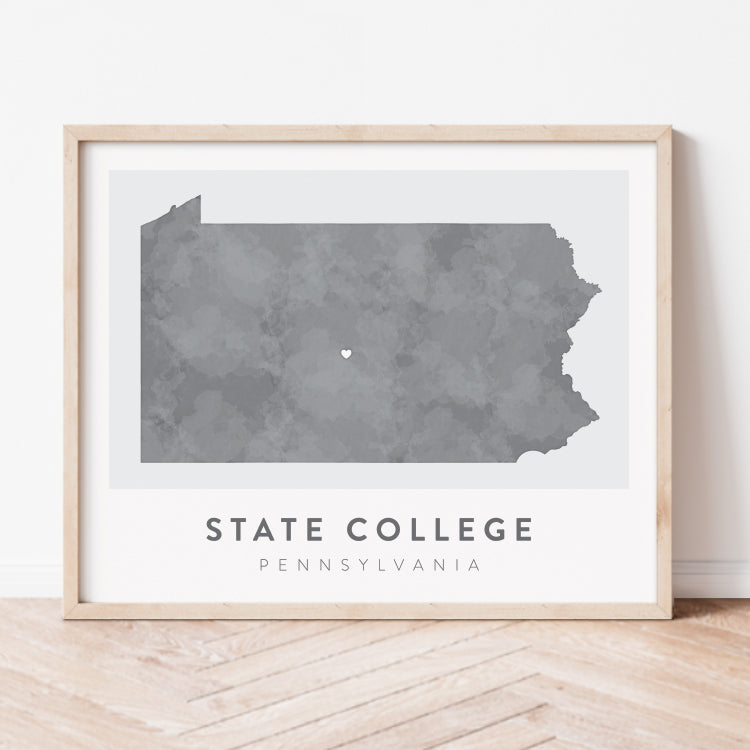 State College, Pennsylvania Map | Backstory Map Co.