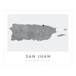 Load image into Gallery viewer, San Juan, Puerto Rico Map | Backstory Map Co.
