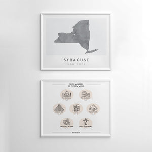 syracuse map poster