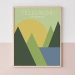 Load image into Gallery viewer, Telluride Colorado Minimalist Poster | Backstory Map Co.

