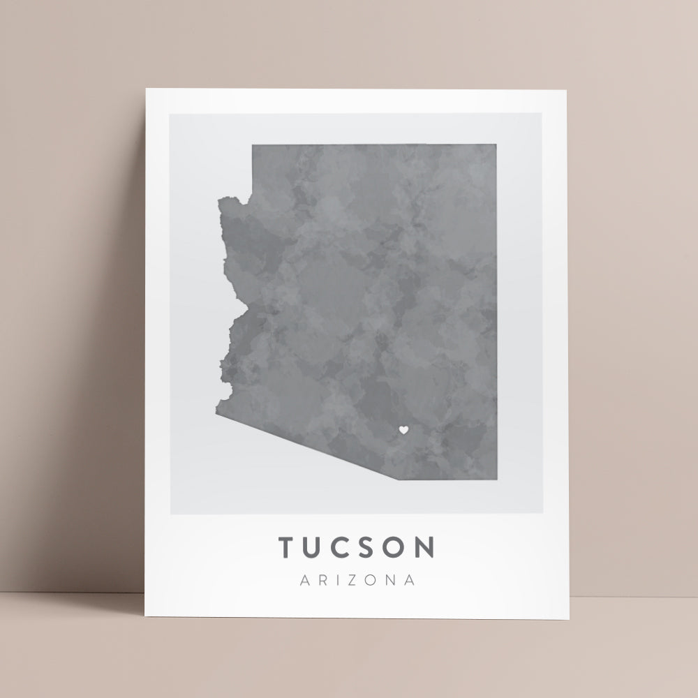 Tucson, Arizona Map | Backstory Map Co.