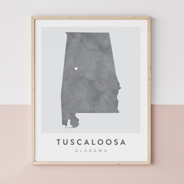Tuscaloosa, Alabama Map | Backstory Map Co.