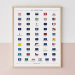 Load image into Gallery viewer, U.S. State Flag Bucket List Poster | Backstory Map Co.
