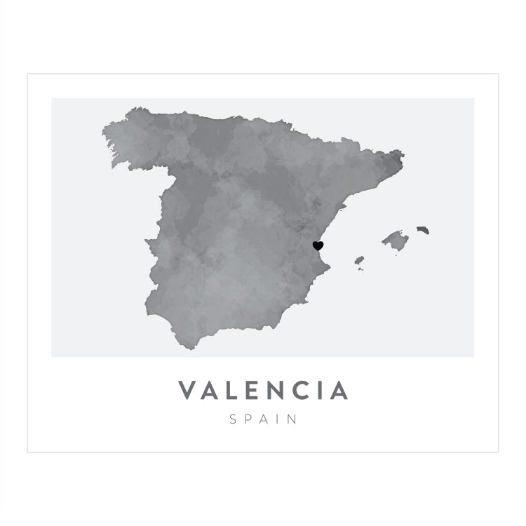 Valencia, Spain Map | Backstory Map Co.