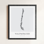 Load image into Gallery viewer, Valparaiso, Chile Map | Backstory Map Co.
