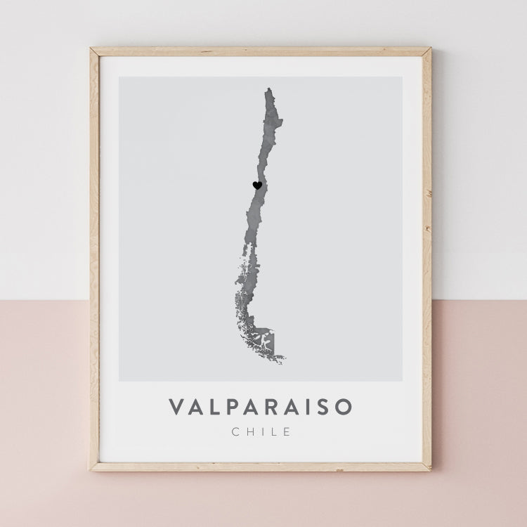 Valparaiso, Chile Map | Backstory Map Co.