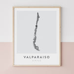 Load image into Gallery viewer, Valparaiso, Chile Map | Backstory Map Co.
