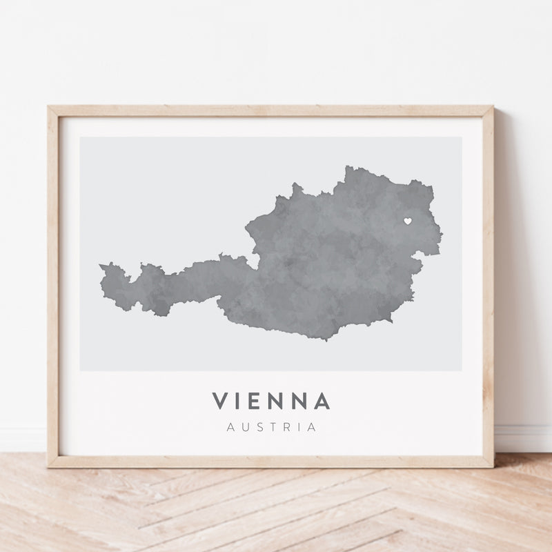 vienna austria map poster