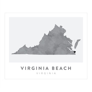 Virginia Beach, Virginia Map | Backstory Map Co.