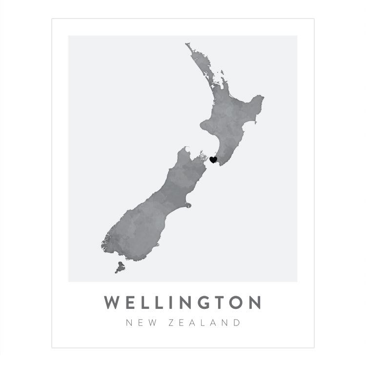 Wellington, New Zealand Map | Backstory Map Co.