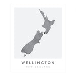 Load image into Gallery viewer, Wellington, New Zealand Map | Backstory Map Co.
