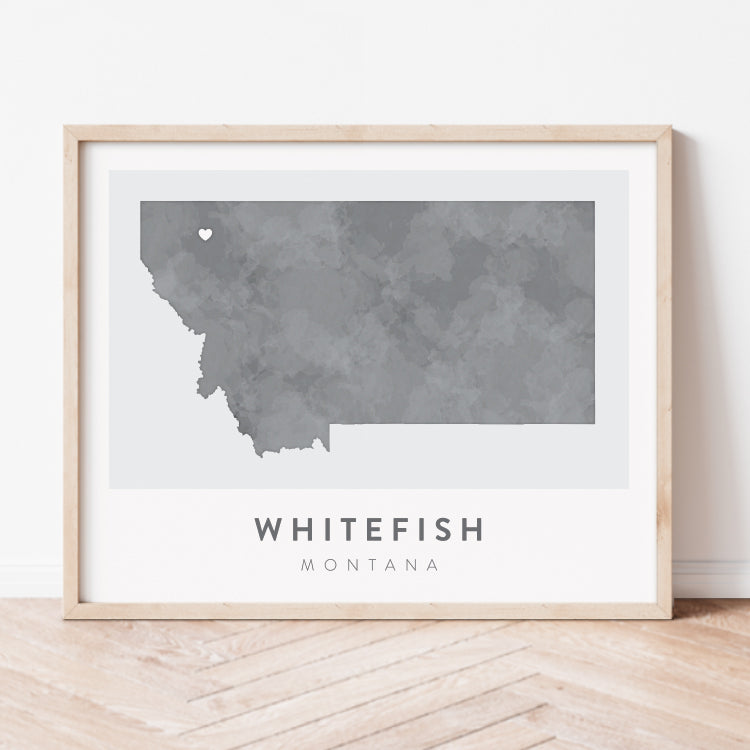 Whitefish, Montana Map | Backstory Map Co.