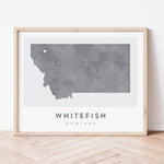 Load image into Gallery viewer, Whitefish, Montana Map | Backstory Map Co.
