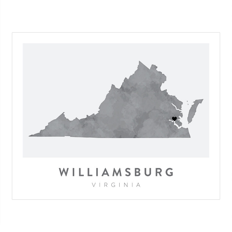Williamsburg, Virginia Map | Backstory Map Co.