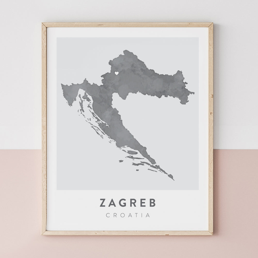 zagreb croatia map