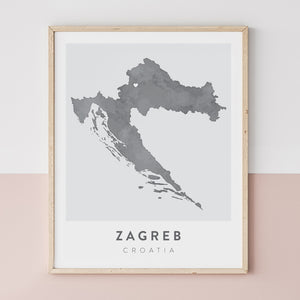zagreb croatia map