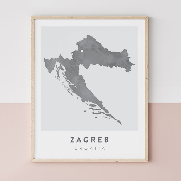 Zagreb, Croatia Map | Backstory Map Co.